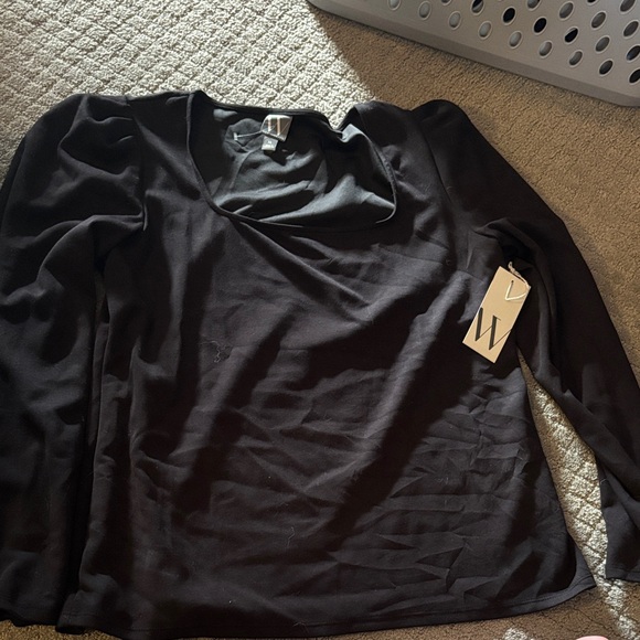 Worthington Black Women's Blouse - Picture 1 of 5